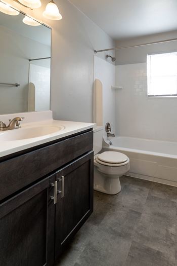 Bathroom with adequate storage